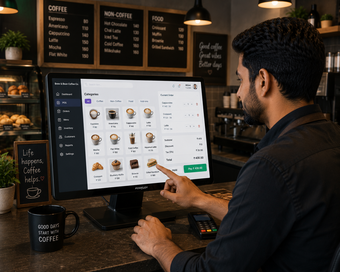 Coffee shop POS software for cafes