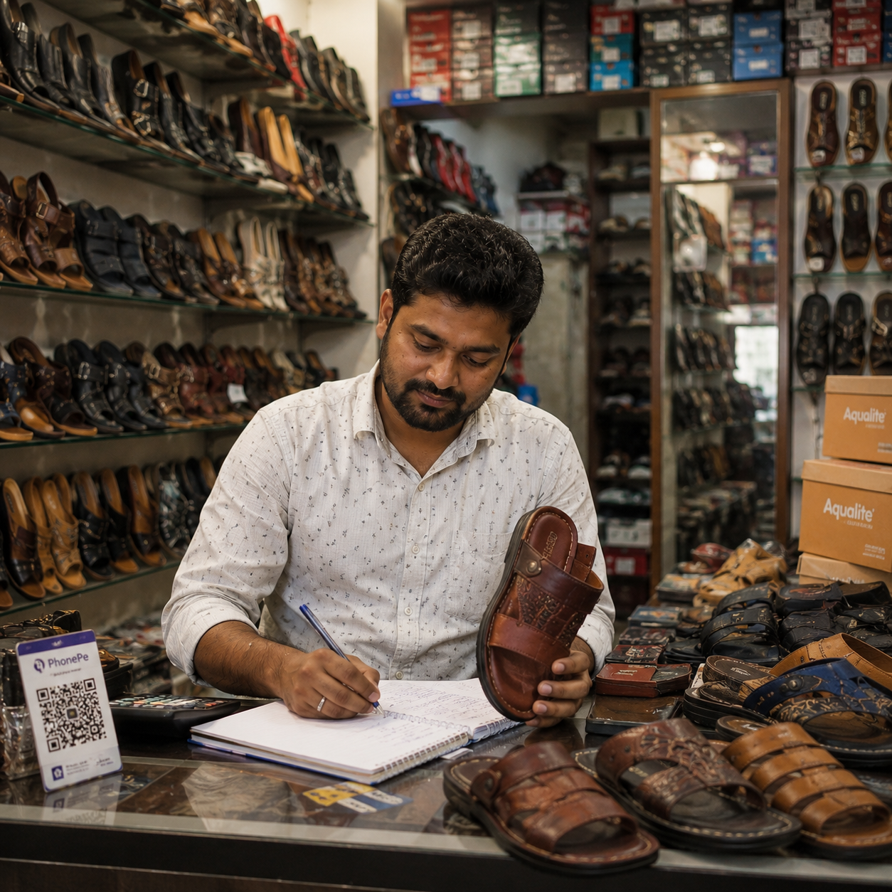 RetailWhizz franchise management dashboard showing season-wise performance, markdown planning, and multi-store footwear operations for shoe chains in India