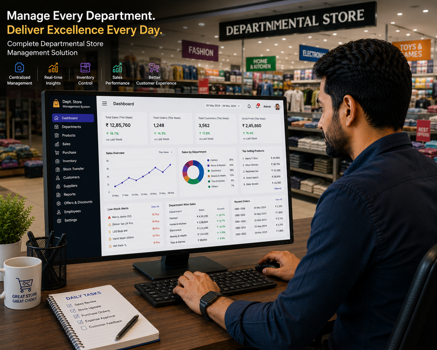 Departmental store management software