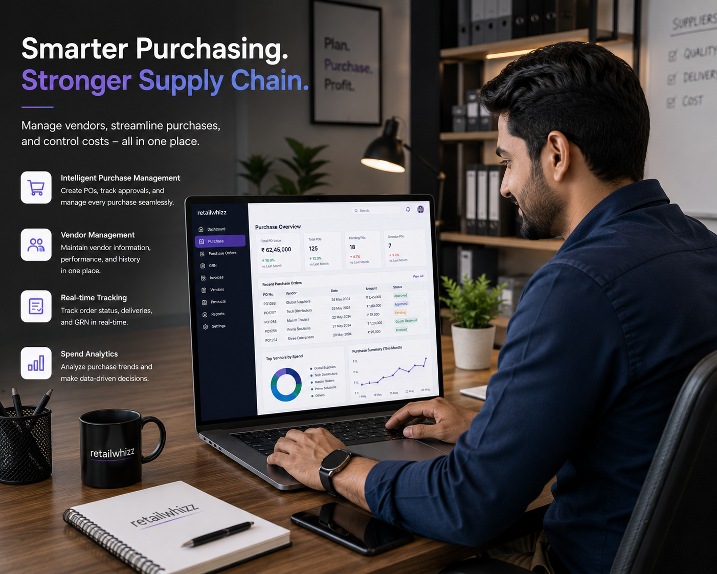 Retail procurement management and supplier management software